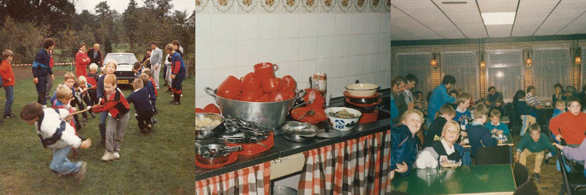 De eerste jeugdkampen in de jaren '80